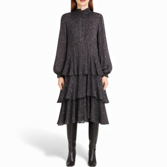 Lafayette 148 New York Dresses & Skirts - NEW LAFAYETTE 148 NY Raines 100% Silk Midi Dress Small Quiet Luxury Natural